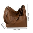thumbnail image 3 of ZTTD Pu Women Fashion and Casual Bag Shoulder Bag Car Sewing Solid Tone Tote Bag Casual Crossbody Bag, 3 of 6
