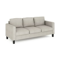 Furinno Bayonne Modern Upholstered 3-Seater Sofa, Beige