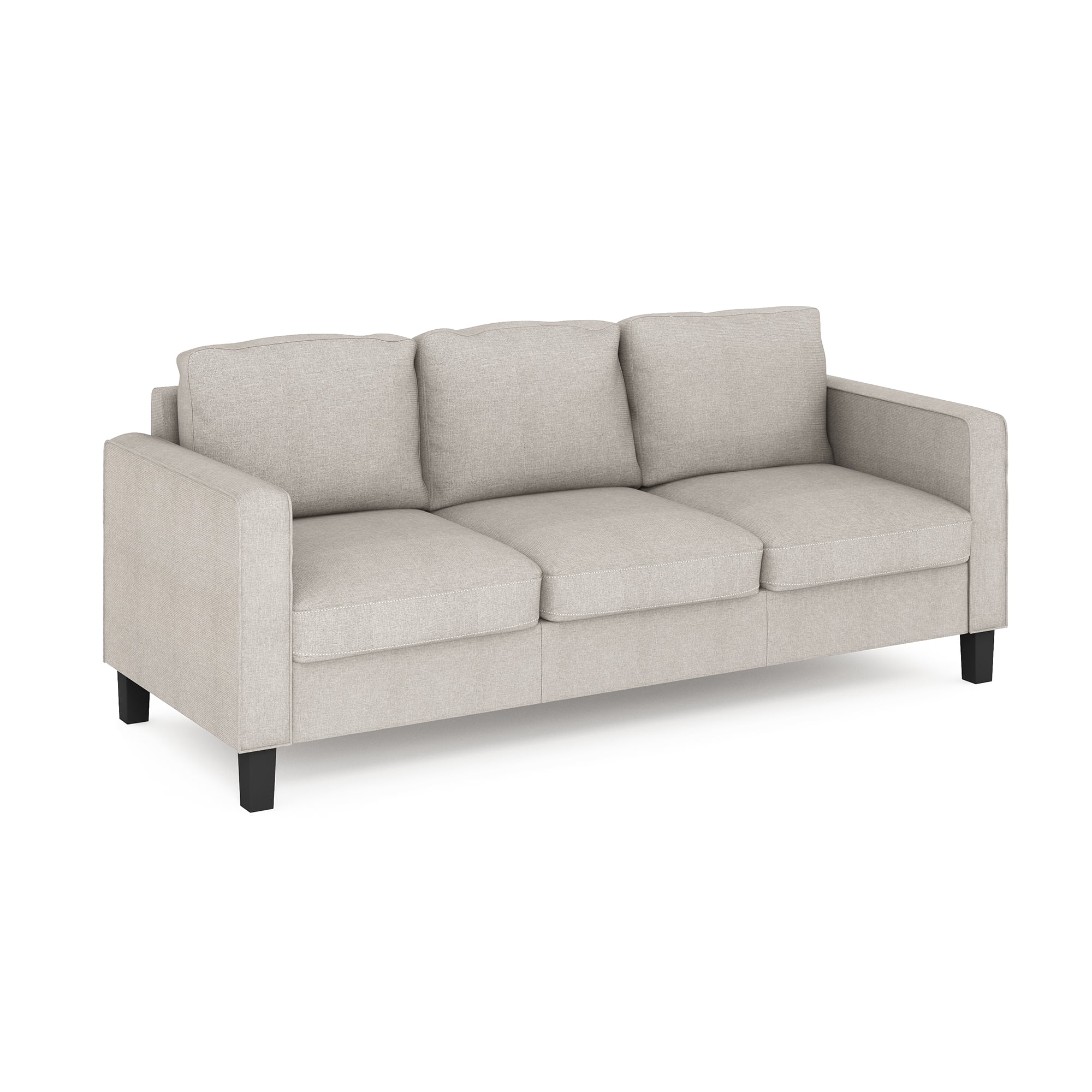Furinno FS193292FG Bayonne Modern Upholstered 3-Seater Sofa  Fog