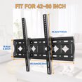 thumbnail image 2 of LED LCD TV Tilt TV Wall Mount Brackets for 42 43 47 50 52 55 60 65 70 75 80 inch TV, 2 of 5