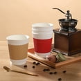 thumbnail image 4 of Taotanxi 40-Pack Disposable Coffee Cup Set With Lid And Straw, Milk Tea Cup With Spare Paper Cup (Boxed (Cup 13.9 Oz + Lid + Stirring Stick), 4 of 7