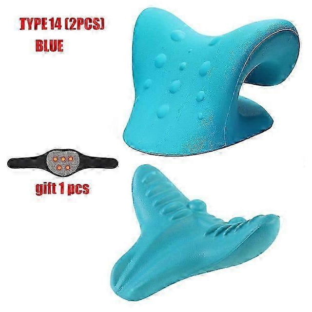 Neck And Shoulder Relaxer Cervical Traction Device For TMJ Pain Relief And Cervical Spine Alignment Chiropractic Pillow Stretche