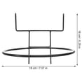 thumbnail image 2 of MasteelfCA Wall Mounted Flower Pot Rack Iron Ring Flowerpot Wall Bracket Planter Holder, 2 of 8