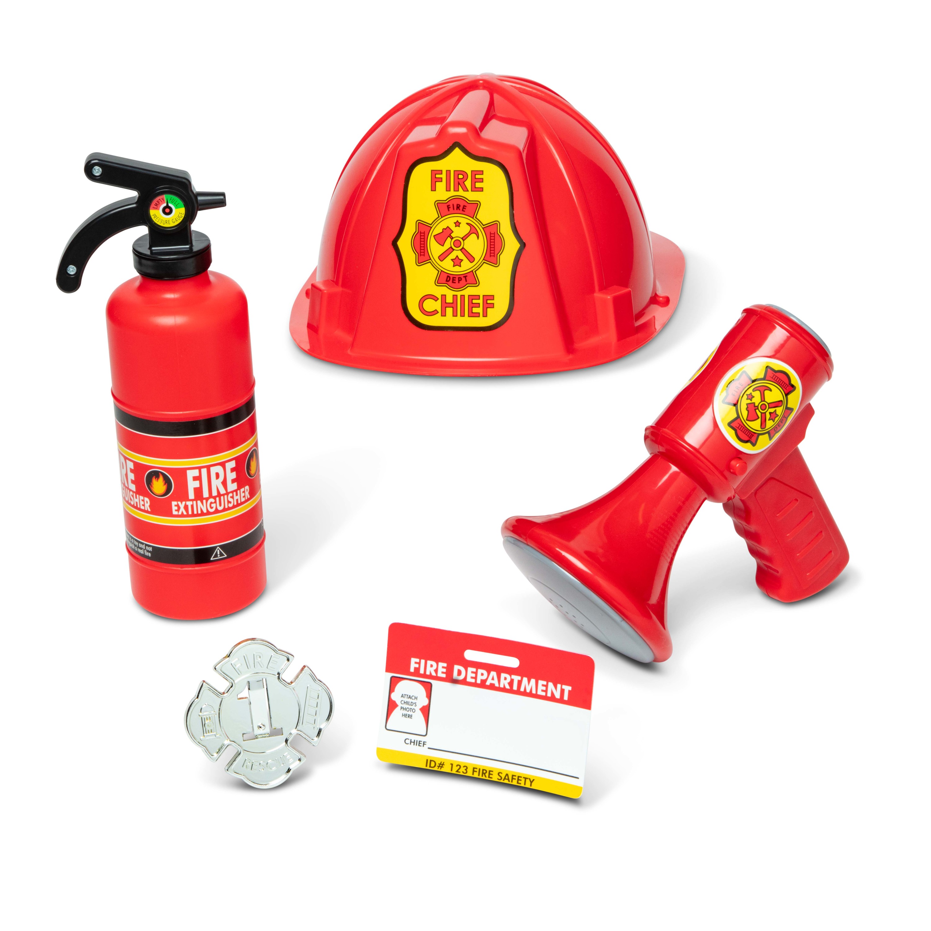 Melissa & Doug Fire Chief Role Play Costume Set, 6-Piece photo 4