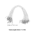 thumbnail image 2 of HONMEET 50Pack Elastic Ropes for Diy Crafts Silver Polypropylene Binding Hat Securing Mask Fasteners Projects, 2 of 8