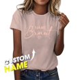 thumbnail image 2 of Crew Neck T Shirts For Women Letter Print Fashion Short Sleeve Tee And Outfits Dressy Casual Women Tops, 2 of 4