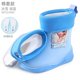 thumbnail image 1 of Botas de lluvia para niños de Disney frozen elsa, zapatos de lluvia para niños y niñas, pupilas ligeras antideslizantes, además de zapatos de agua de terciopelo para bebés, plantilla 200 de 200mm Gao Jinjia LED, 1 of 2