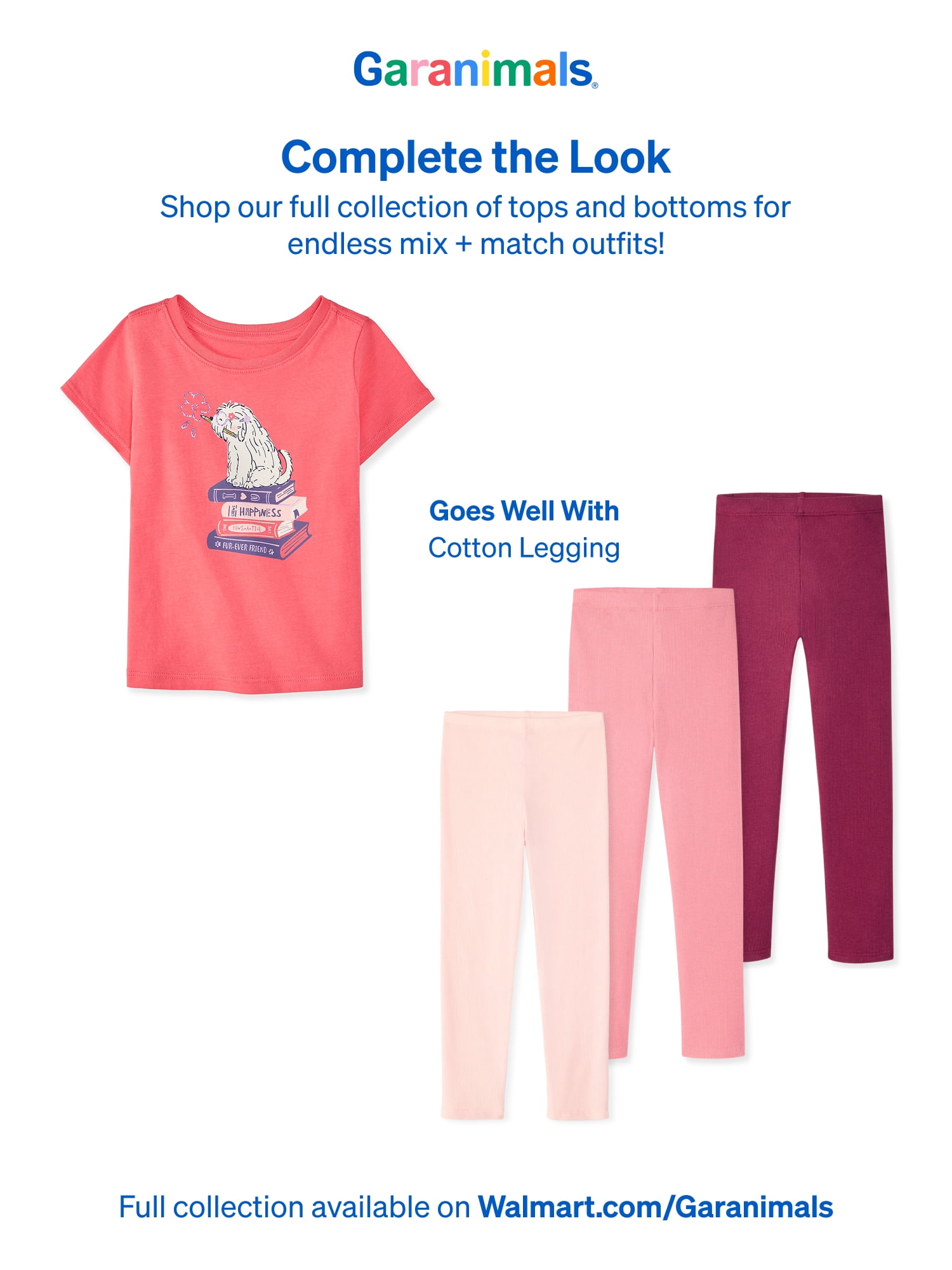 Garanimals Baby & Toddler Girl Shirts Single & 3-Pack Sizes Tee 0-6T