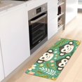 thumbnail image 3 of Bath Mat Soft Plush Non-Slip Absorbent Bathroom Rugs 39"x20" Monkey Faces Flowers Dots, 3 of 8