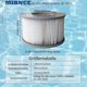 thumbnail image 4 of Pack de 8 Cartuchos de Filtro de Recambio para Piscina Hinchable Mspa, Jacuzzi ACTIVE Biensenido a ACTIVE, 4 of 5