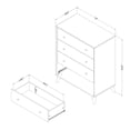 thumbnail image 2 of South Shore Yodi, Scandinavian Chest,  Beige, 2 of 9