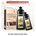 thumbnail image 2 of Mokeru Keratin Plant Extract Hair Dye Shampoo For Men and Women  All Hair Types-Natural Black, 2 of 7