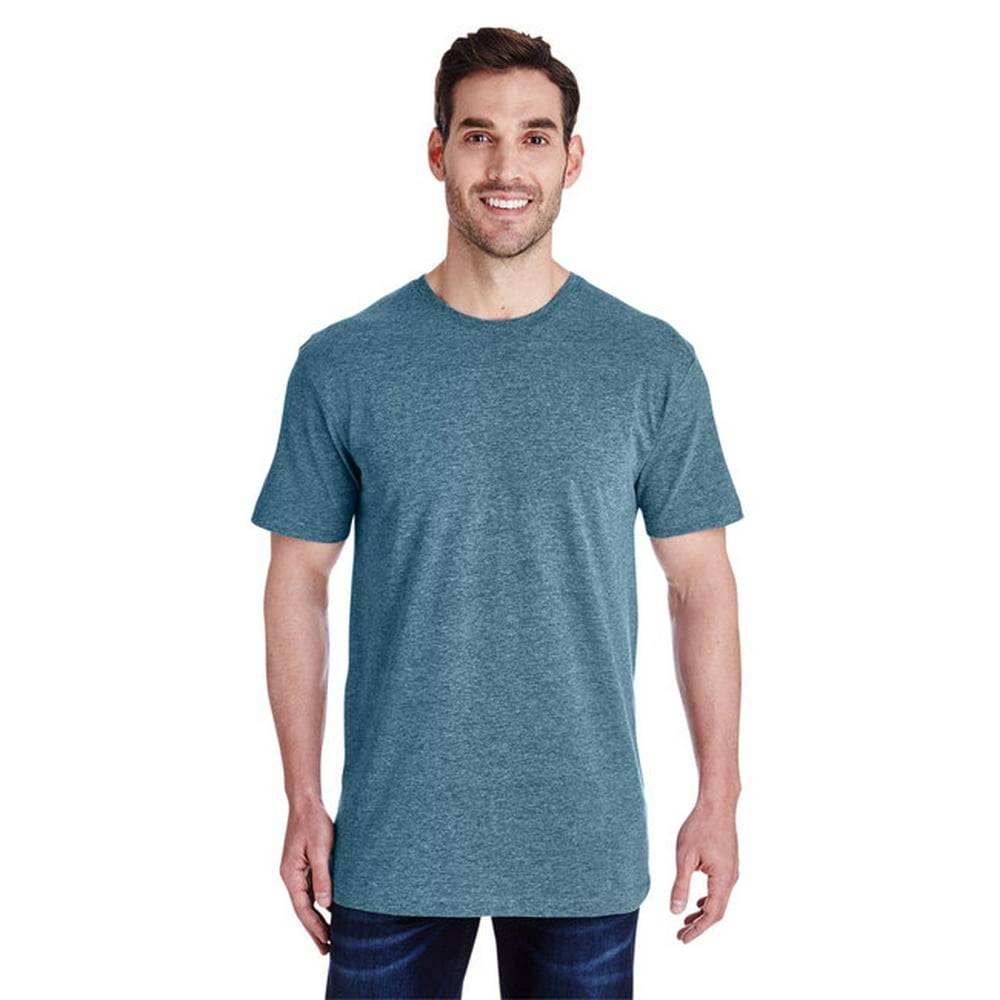 LAT Apparel - Men's Fine Jersey T-Shirt - VINTAGE INDIGO - M - Walmart ...