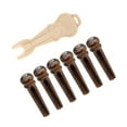 thumbnail image 1 of kusrkot 6 Pièces Chevalet Pins Accessoires Chevalet Pin Puller Remover Pièces de Guitare Chevilles, 1 of 9