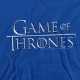 thumbnail image 2 of Game of Thrones Chrome Logo Unisex Adult Pull-Over Hoodie,Royal, Medium, 2 of 5