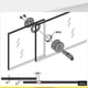 thumbnail image 5 of JM Cerradura de puerta de cristal. Cerradura de puerta corredera. Cerradura de cristal redonda. Cerradura de puerta móvil Cerradura para gabinete de joyería 3-7 mm JM, 5 of 5