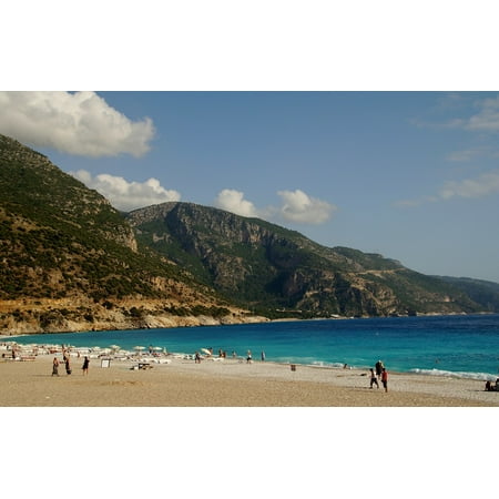 Canvas Print Sea Turkey Beach Holidays Marmaris Sandy Beach Stretched Canvas 10 x (Best Sandy Beaches In Turkey)