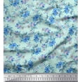 thumbnail image 1 of Soimoi Poly Georgette Fabric Scorpion Grasses Floral Print Fabric by Yard 42 Inch Wide, 1 of 1