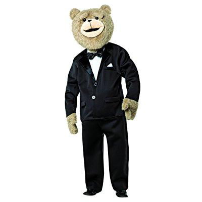 rasta imposta men's ted 2 tuxedo costume, black/white, one size