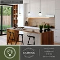 thumbnail image 3 of Huntley Bronze Farmhouse Schoolhouse Mini Pendant Ceiling Light White Glass, 3 of 10