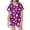 Purple, variant on Weebloom Halloween Summer Pajamas For Girls Cute Ghost Soft Satin Pajamas Short Sleeve Button Up Shirt Shorts Cute Printed Holiday Party Tween Sleepwear Nightwear Pjs Loungewear 10-11 Years