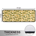 thumbnail image 5 of Kitchen Rugs Sets Of 2,White Flower Leaves Yellow Pattern Anti Fatigue Kitchen Mat Rugs Non Slip Washable,Decorative Kitchen Floor Mats for Kitchen,Sink,Laundry,17"x47"+17"x47", 5 of 5