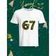 thumbnail image 1 of Creative and Unique Number 67 Pattern T-Shirt, Comfortable and Breathable Daily Wear Men's Short Sleeve, Highlighting Personal Style, 1 of 6