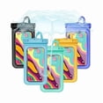 thumbnail image 1 of wonima02 5 pcs Waterproof Phone Pouch Universal Phone Waterproof Case Compatible for iPhone 11 13 12 Max Pro XS Google Samsung Galaxy s22 s10 Up to 6.8", IPX8 Cell Phone Dry Bags, 1 of 1