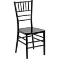 thumbnail image 3 of YYEAN Mahogany Resin Stacking Chiavari Chair 18.5"D x 15.75"W x 36.5"H-Black, 3 of 11