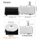 thumbnail image 4 of Motor de caja de engranajes de turbina de reducción de velocidad eléctrica de alto par DC 24V 5RPM de Unique Bargains, 4 of 7