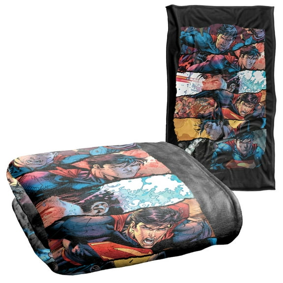 Superman Torn Collage Silky Touch Super Soft Throw Blanket 36" x 58"