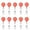 A, variant on WSBDENLK 10Pc Retractable Badge Holder Badge Holder Scroll Id Card Holder 10 Colors
