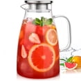thumbnail image 1 of Jarra de vidrio Potdoctor de 2 litros con tapa, mango y pico, 68 oz, 1 of 6