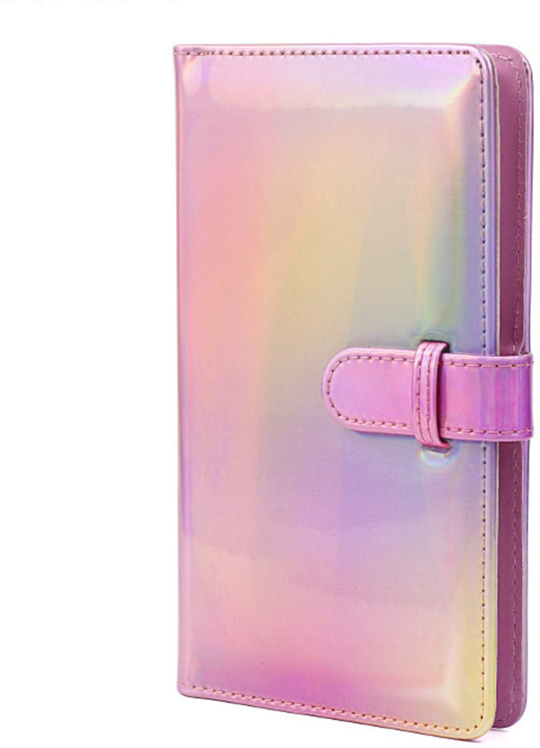 96 Pocket Epicgadget Mini Film PU Leather Photo Album for Fujifilm Instax Mini 11 9 8 90 8+ 26 7s Instant Camera Film Polaroid Snap Zip Z2300 PIC-300 Film (Holographic Pink)