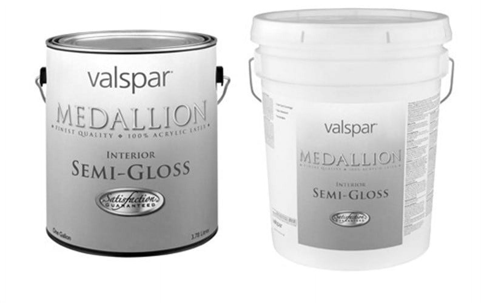 Valspar Medallion 100% Acrylic Paint & Primer Semi-Gloss Exterior House  Paint, White, 5 Gal. - Gillman Home Center