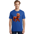 thumbnail image 2 of Chinese-Lion-Dance Mens Graphic Tee, 100% Cotton, Casual Summer Wear BAA296, 2 of 2