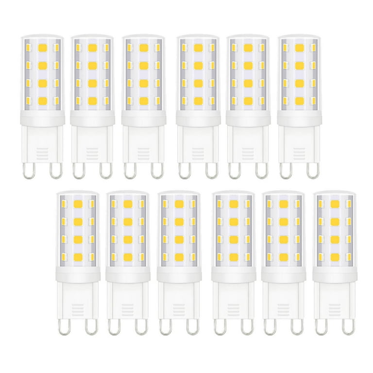 Ymam.Light G9 LED Light Bulb Dimmable 5000K Daylight White, 3W (40W  Equivalent) G9/Bi-Pin Base Light Bulb (Set of 12) 