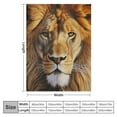 thumbnail image 4 of ARISTURING  Lion Sherpa Throw Blanket Soft Warm Blanket for Bed Couch Kid Adult, 4 of 6