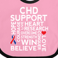 thumbnail image 4 of Inktastic CHD Awareness Month Boys or Girls Baby Bib, 4 of 4