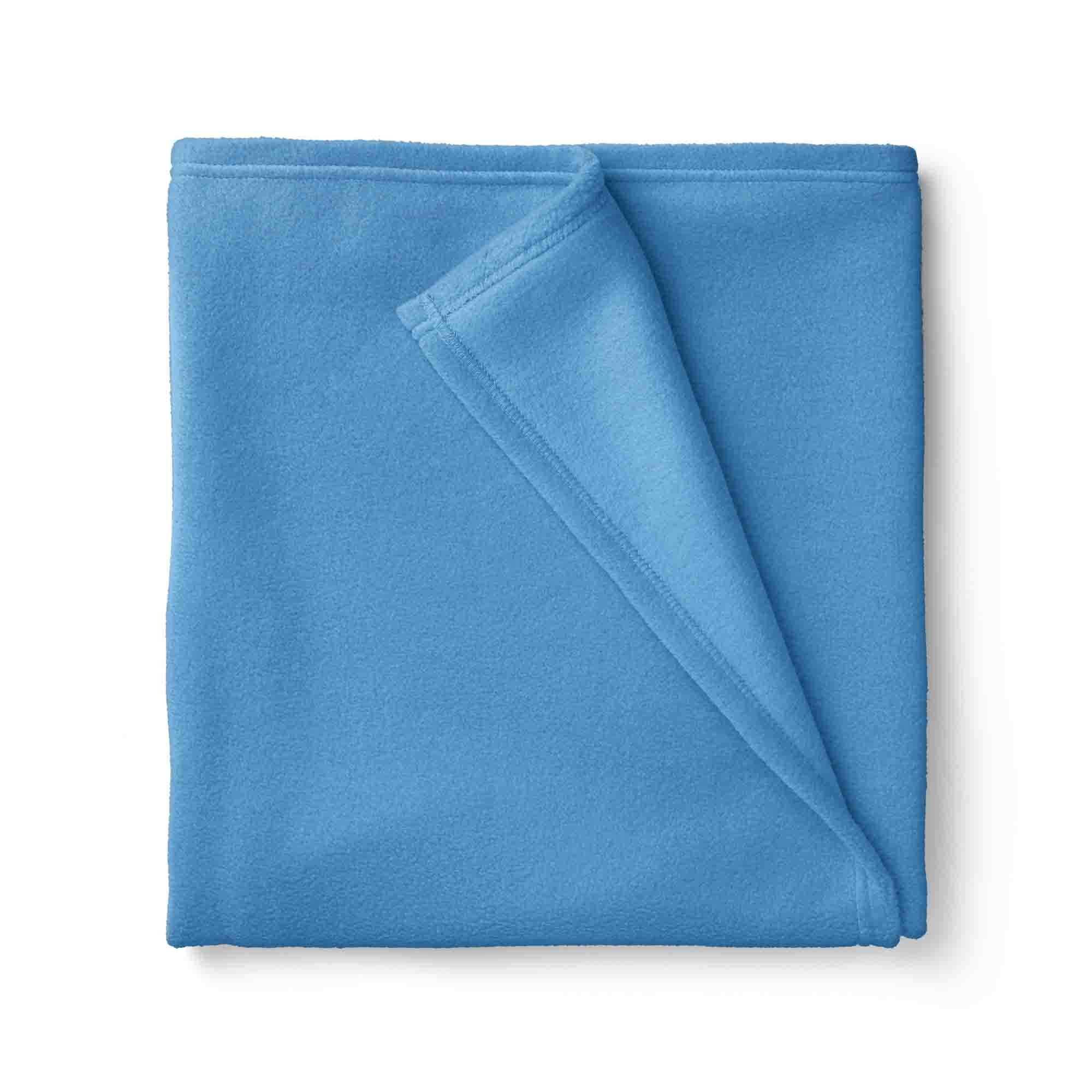 (2 pack) Mainstays 1.5 Yard Precut 100% Polyester Lux Anti-Pill Fleece Fabric, Medium Blue, 58 in Wide