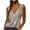 Gray, variant on LEAVINGSUO Summer Womens Tank Tops Women's Fashion Casual Printed Vest Zipper V-Neck Loose Sleeveless T-Shirt Pullover Tops Khaki XL