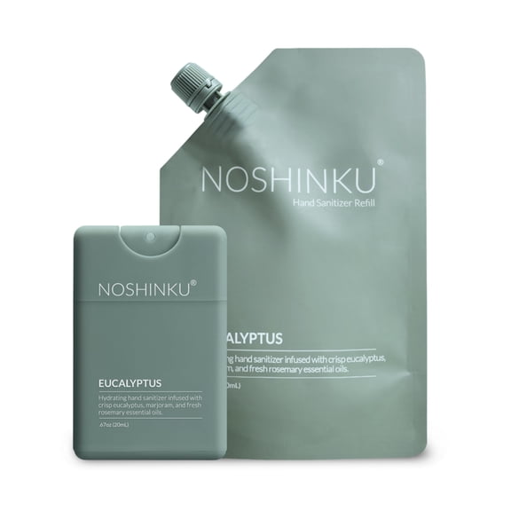 Kit de recarga de gel desinfectante para manos Noshinku Eucalyptus 70% alcohol