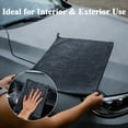 thumbnail image 3 of Yalumo 2-Pack Car Drying Towel, 35"x24”Large Microfiber Towels for Cars, Super Absorbent Drying Towels Car Detailing, Twist Pile Microfiber Towel for Auto Detailing, SUV, Truck, Gray, 3 of 7