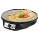 thumbnail image 1 of Elite Cuisine ECP-126 Maxi-Matic Máquina eléctrica de crepé, panqueques, pasteles calientes y plancha antiadherente con esparcidor, espátula y recetas, 12 pulgadas, negro, 1 of 5