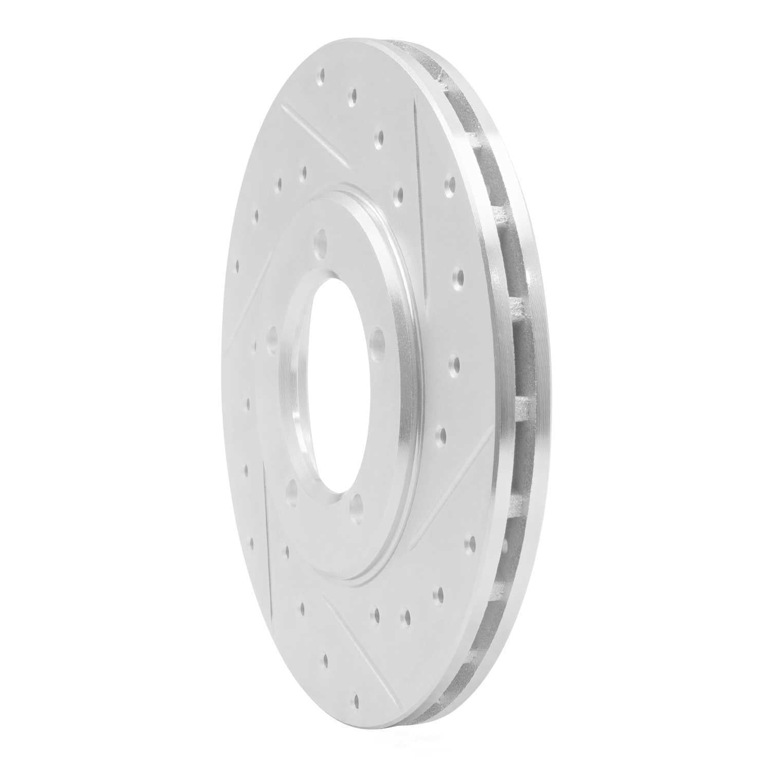 Dynamic Friction Company 631-76094R DFC Brake Rotor - Drilled And Slotted - Silver