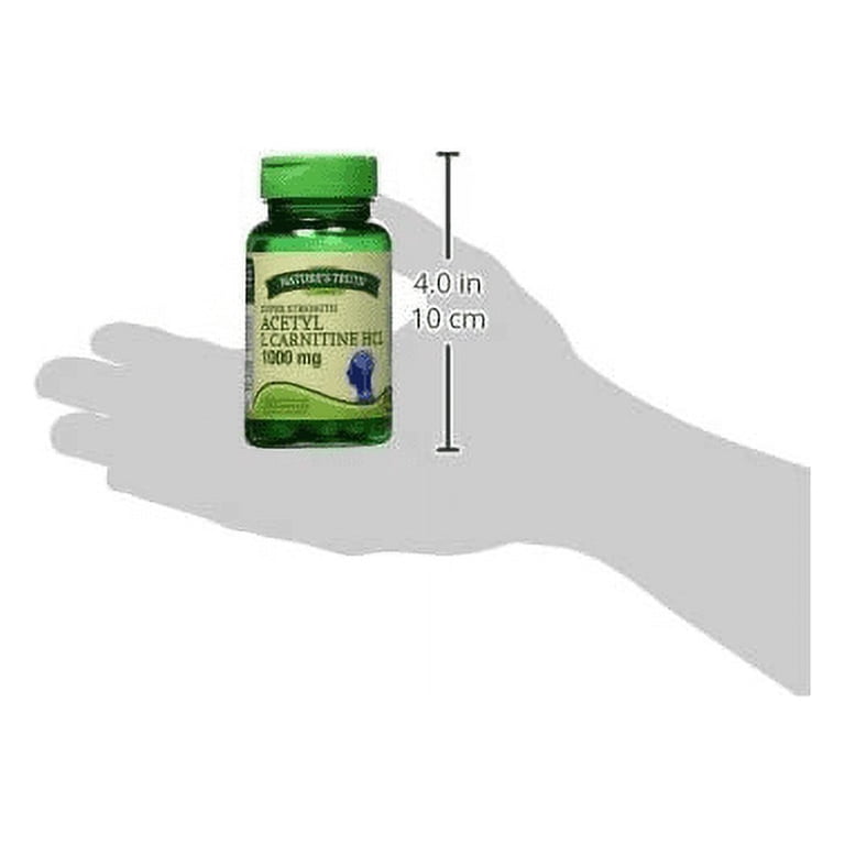 Nature's Truth Super Strength Acetyl L-Carnitine HCL 1000 mg 30ct, 2-Pack