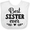 thumbnail image 3 of Inktastic Best Sister Ever Gift Girls Baby Bib, 3 of 4