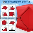 thumbnail image 6 of M optimized Portable Ice Fishing Shelter Hub-Style Tent with Thermal Insulated Floor & Carry Bag, Windproof Pop-Up Design for Quick Setup, Winter Fishing Gear, 6 of 7