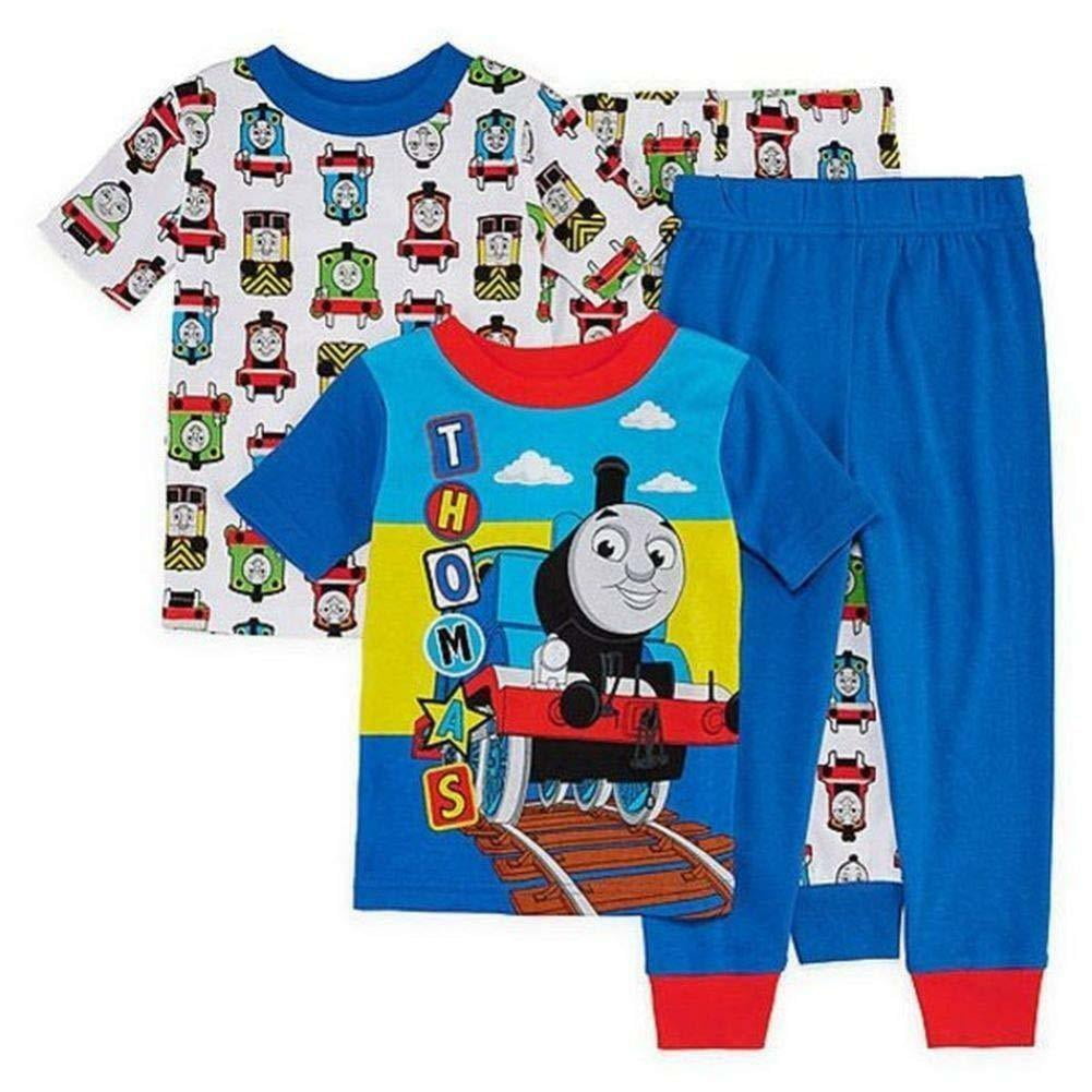 Thomas The Train 4 PC Short Sleeve Tight Fit Cotton Pajama Set Boy Size ...