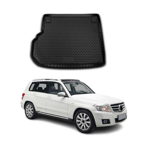 OMAC Cargo Mats Liner for Mercedes GLK Class X204 2009-2015 Rubber TPE Black 1Pc